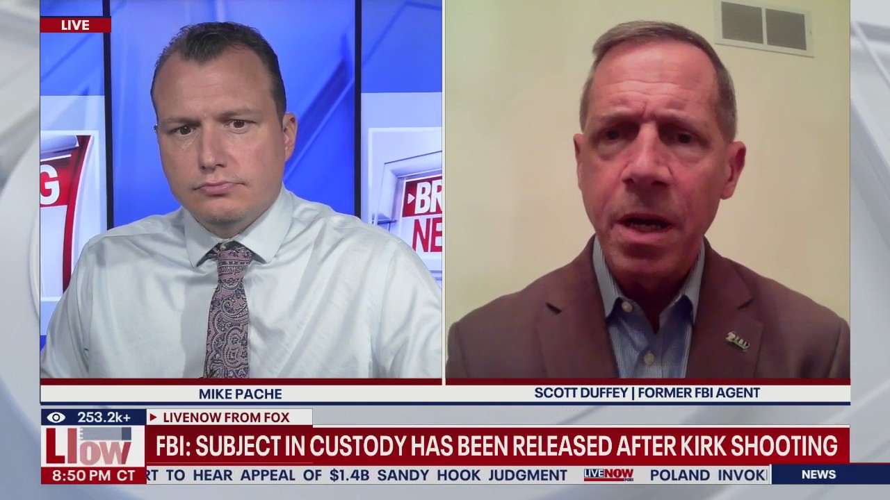 Subject in custody for Kirk shooting released, FBI says