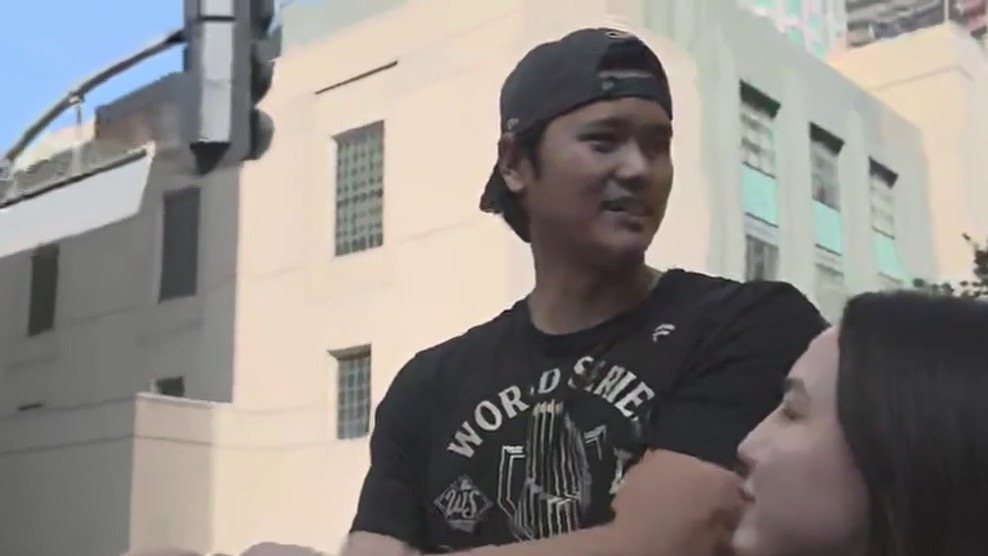 Sho-time at the Dodgers World Series parade