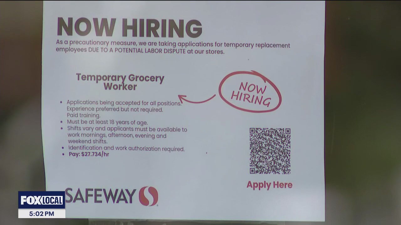 Safeway looks to hire temp workers as UFCW strike looms