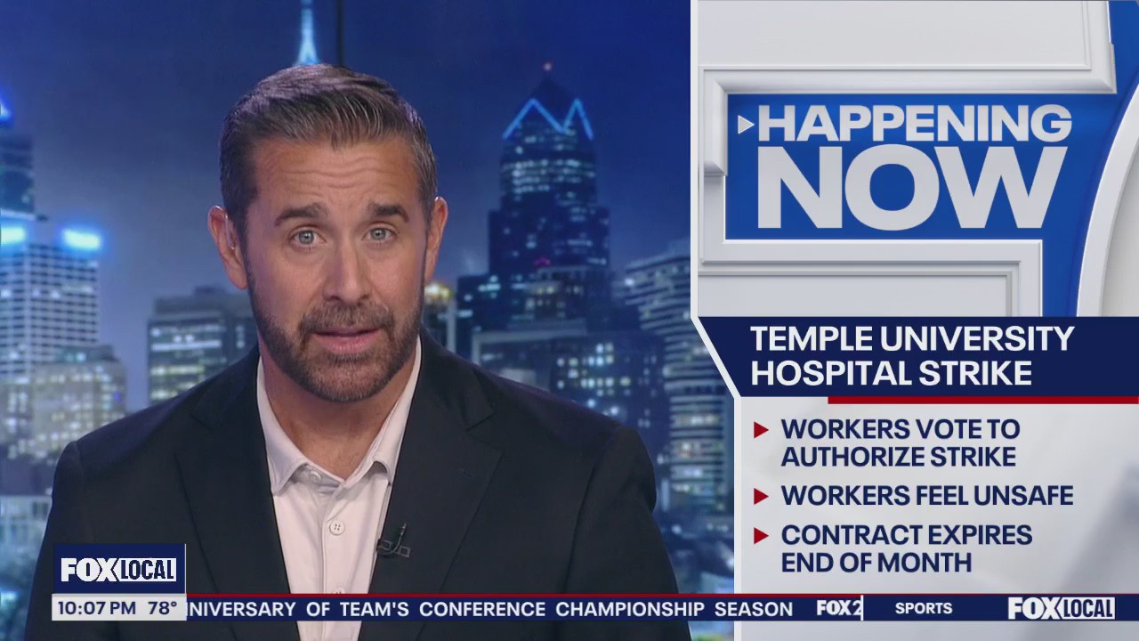 Temple University Hospital nurses vote to authorize strike
