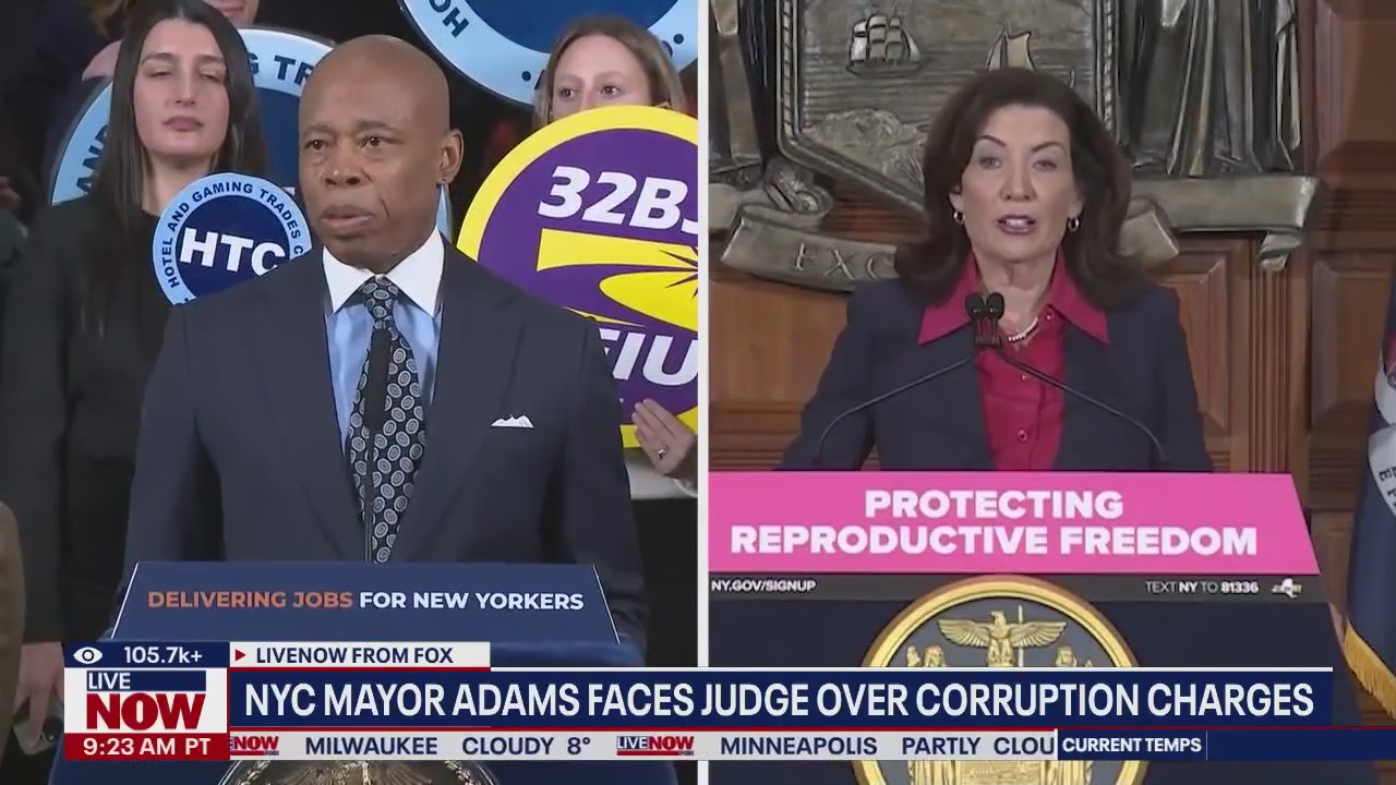 NYC Mayor Adams faces judge over corruption charges