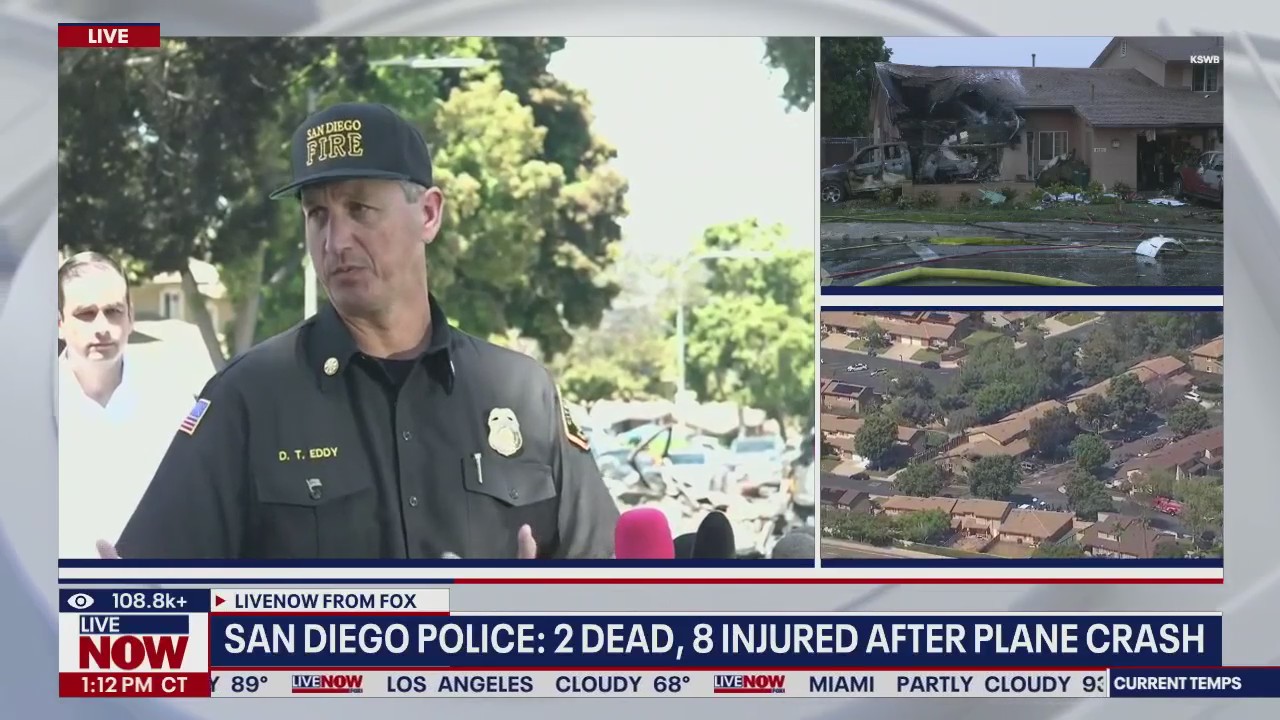 San Diego Plane Crash: 2 killed, 8 injured