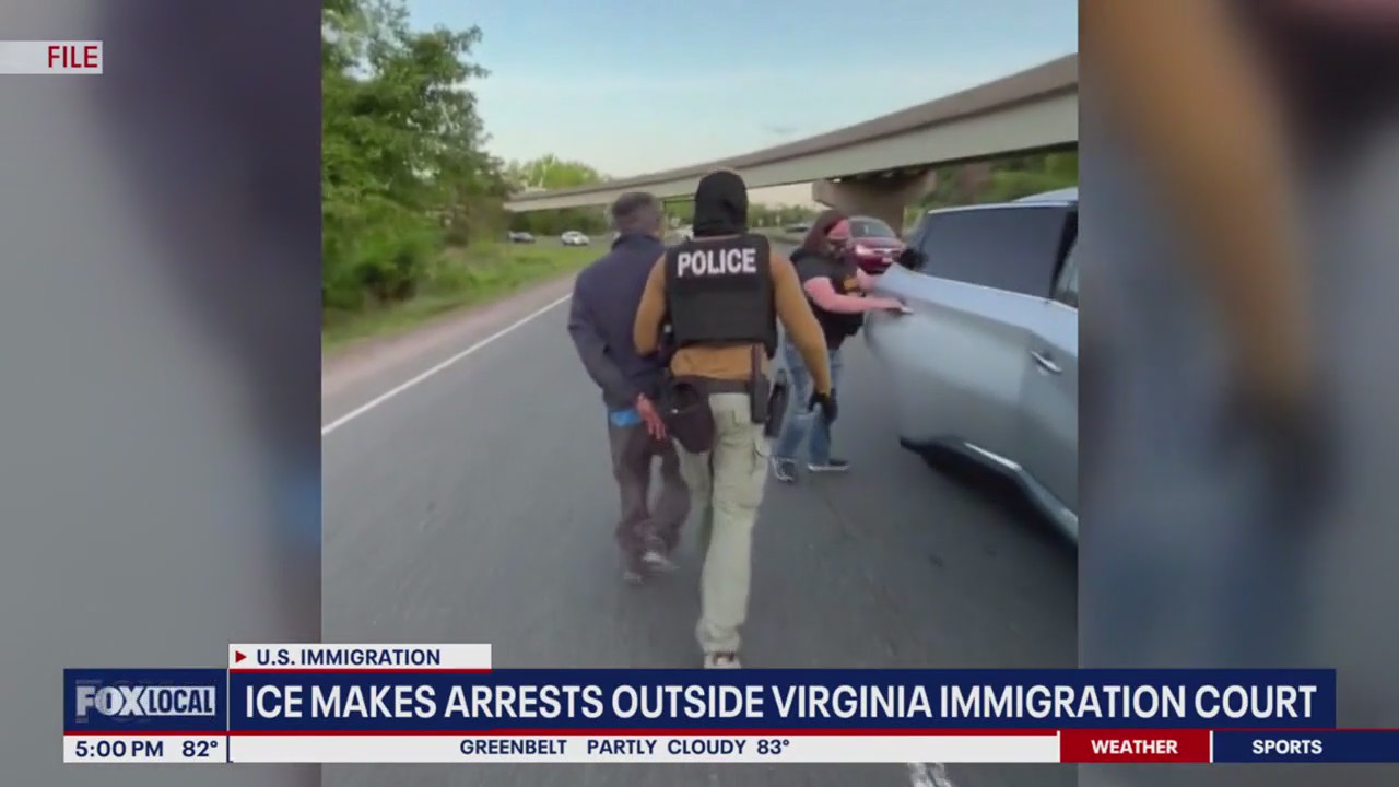 ICE arrests nearly a dozen people outside Virginia immigration court