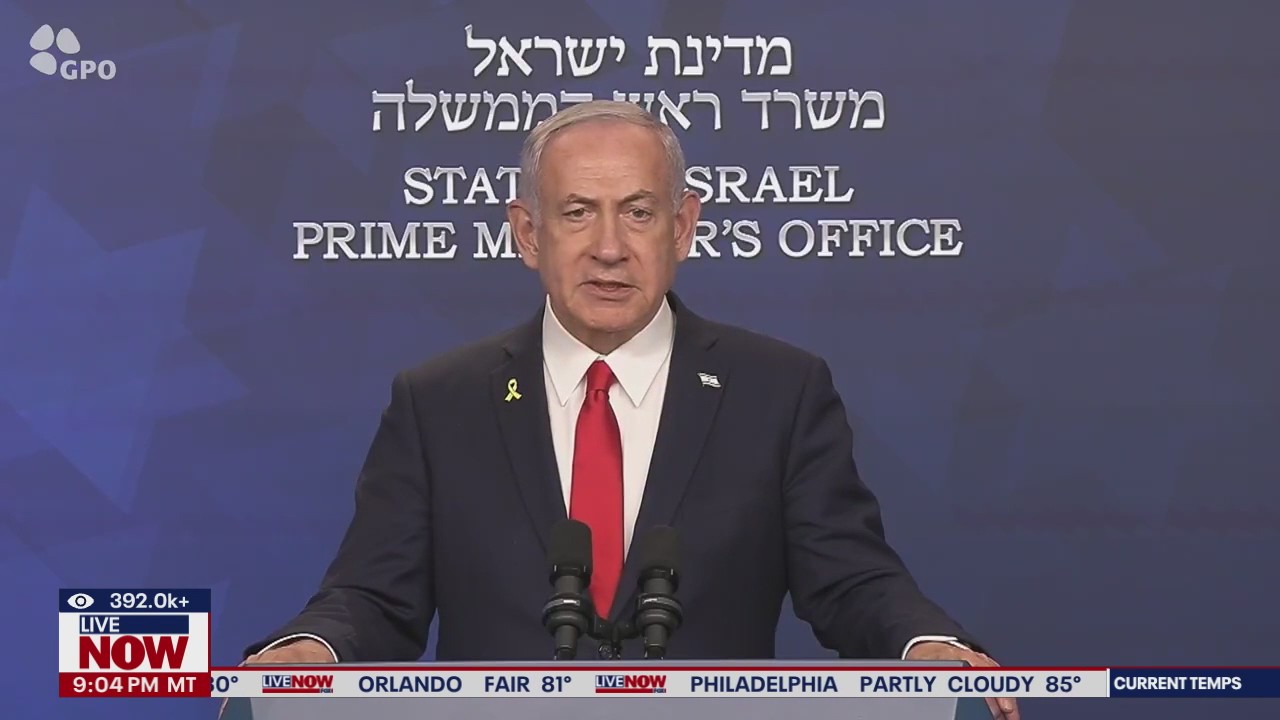 Israel PM Netanyahu responds to US bombing Iran