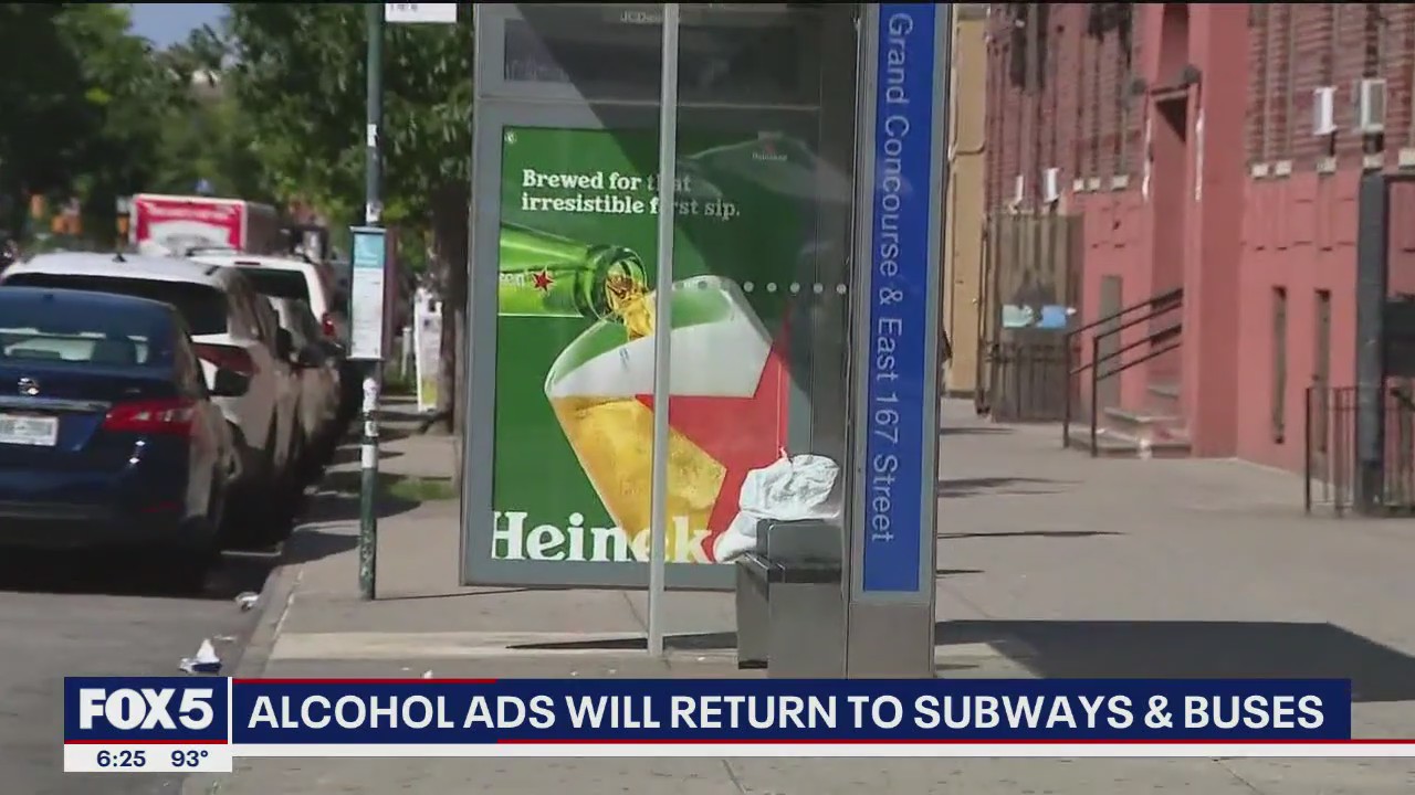 Alcohol ads are coming to a subway and bus near you