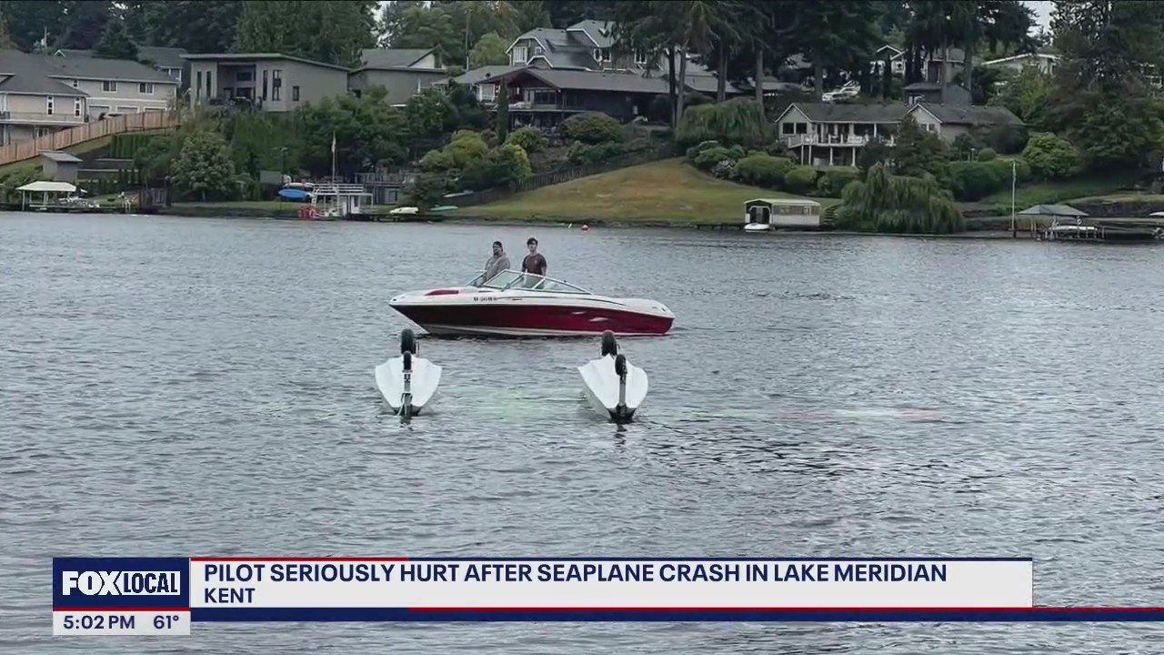 Seaplane crashes in WA lake, pilot has life-threatening injuries