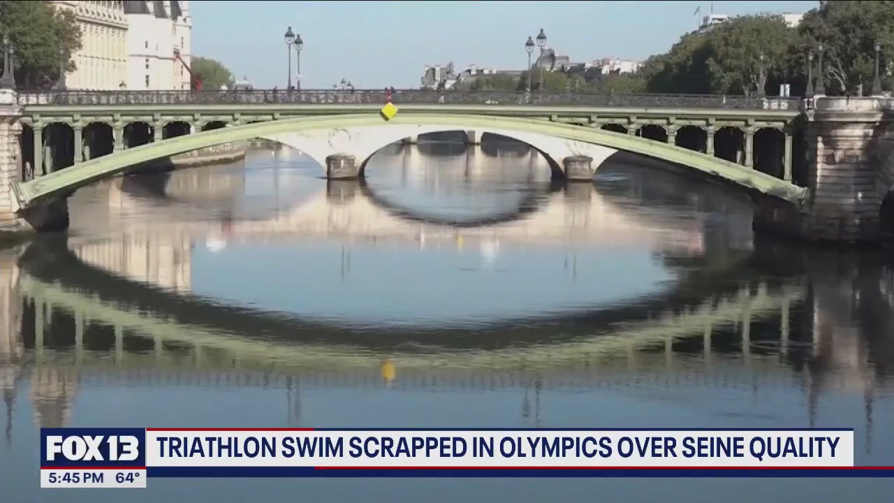 Triathlon swim scrapped in Olympics over Seine water quality