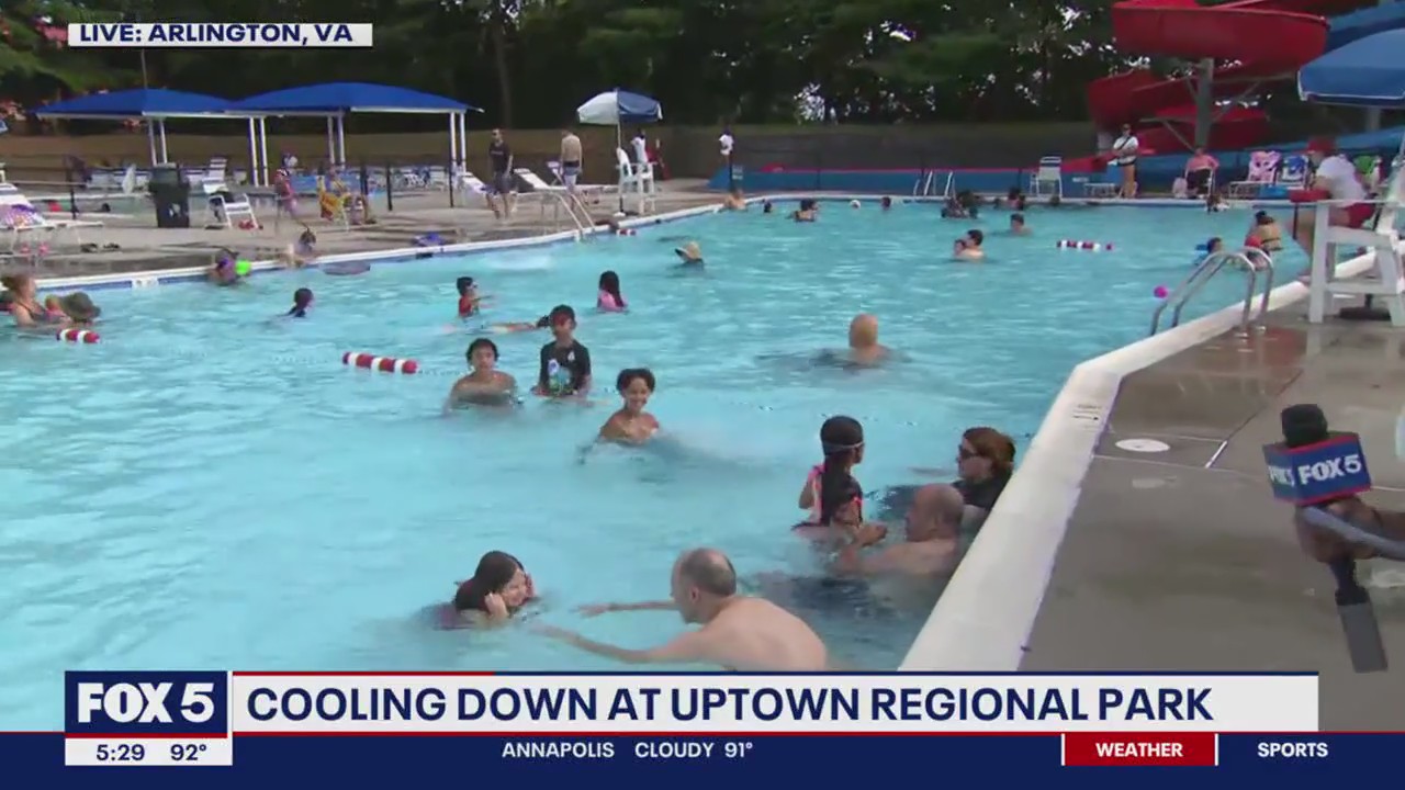Cooling down at Uptown Regional Park