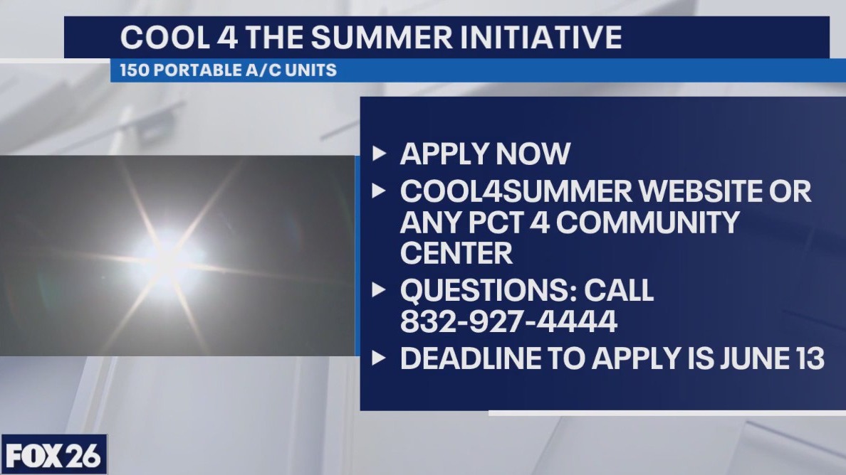 Harris County Precinct 4 offering 150 air conditioning units