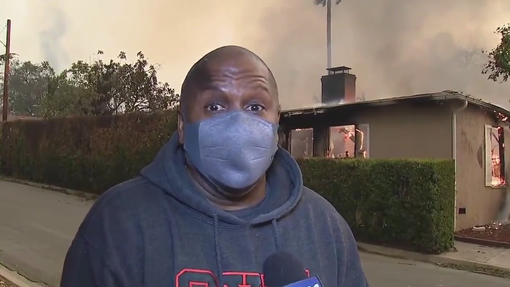 'Please help': Man begs community to extinguish flames at his house