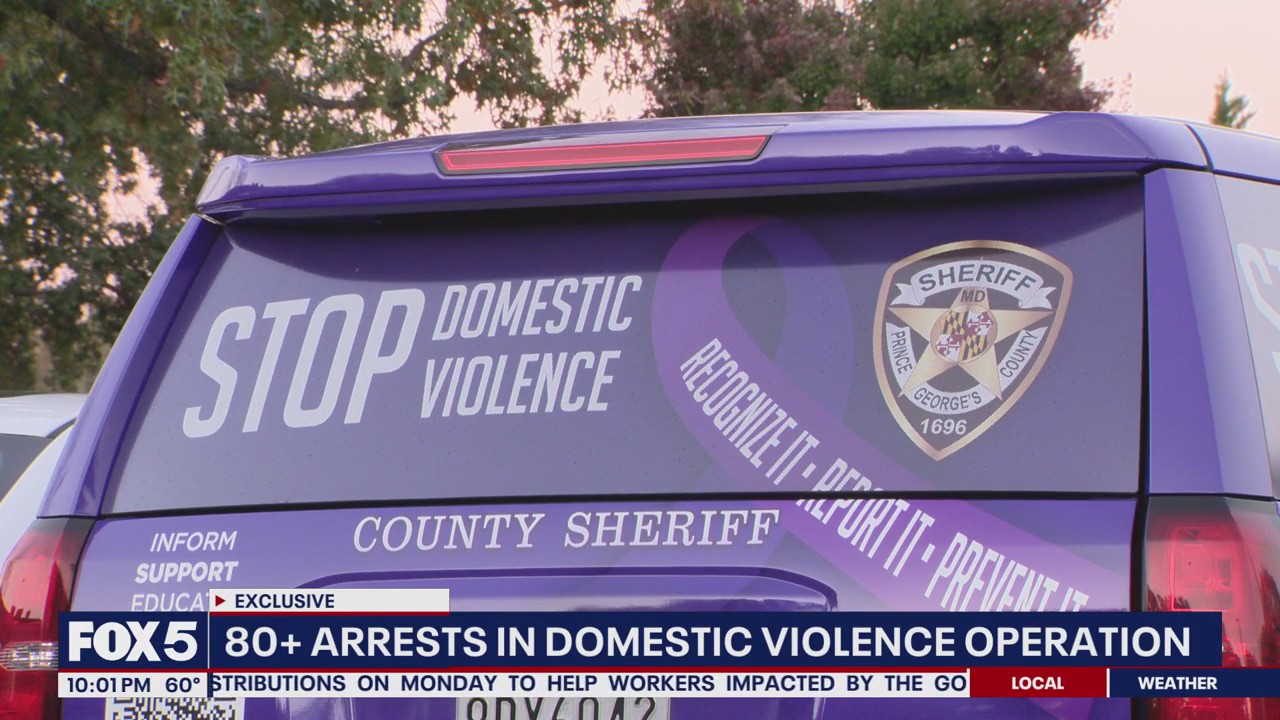 More than 80 arrests made in Prince George's County domestic violence operation