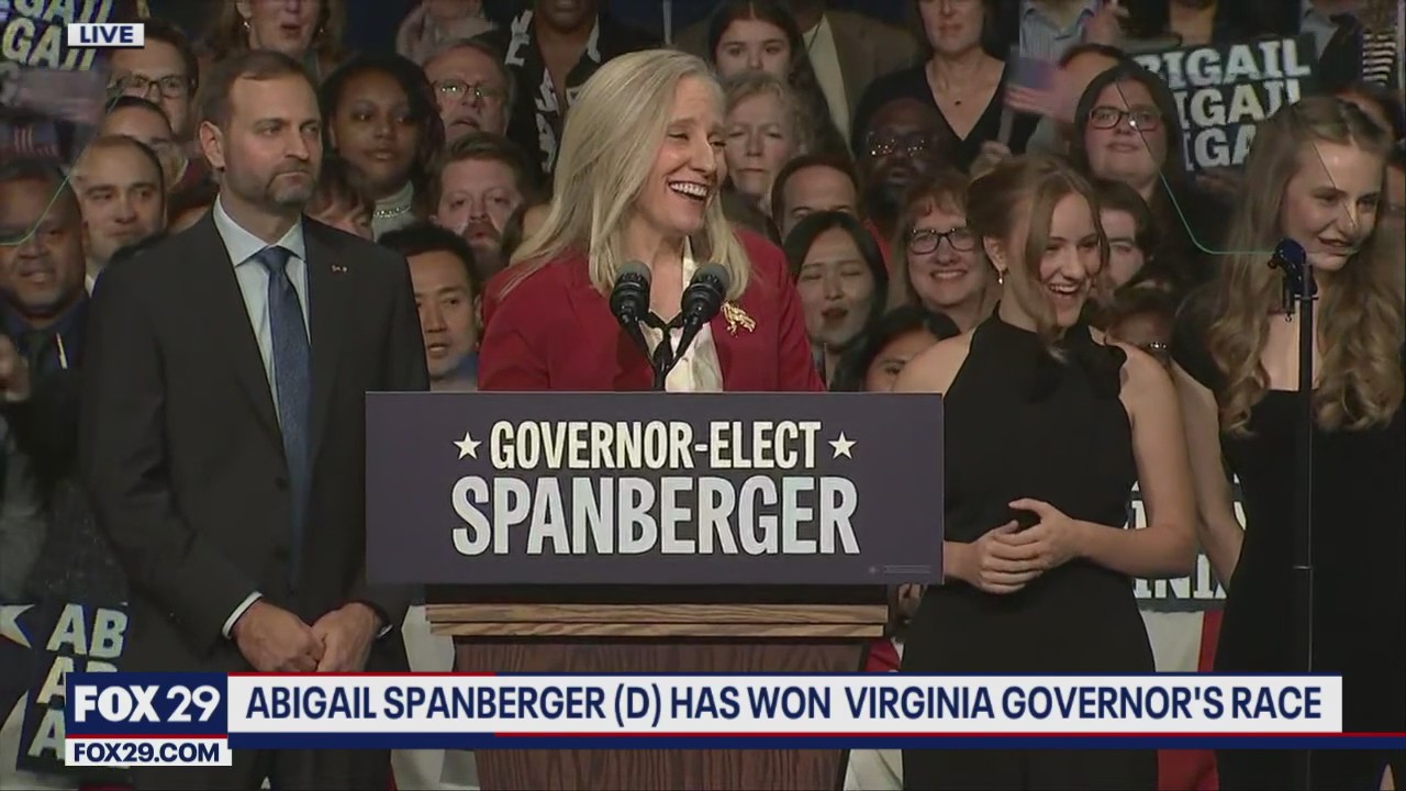 Abigail Spanberger wins VA Governor's Race | Election Day 2025