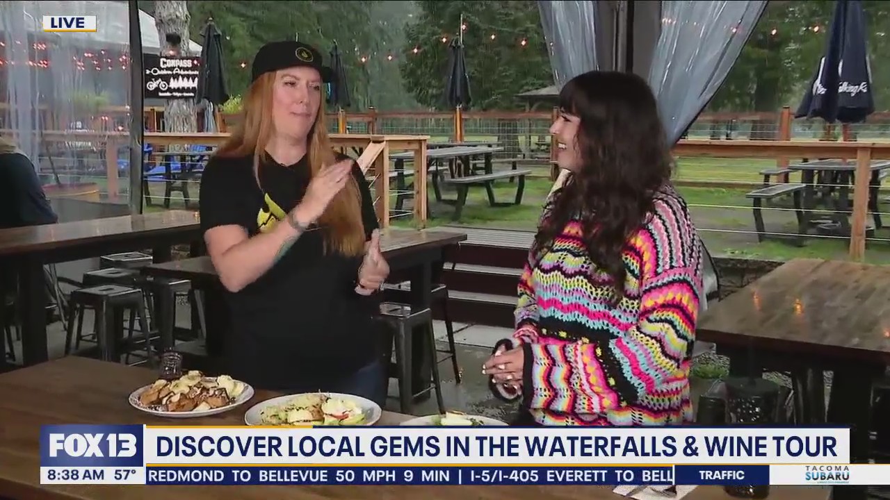 Checking out Waterfalls and Wine Tour