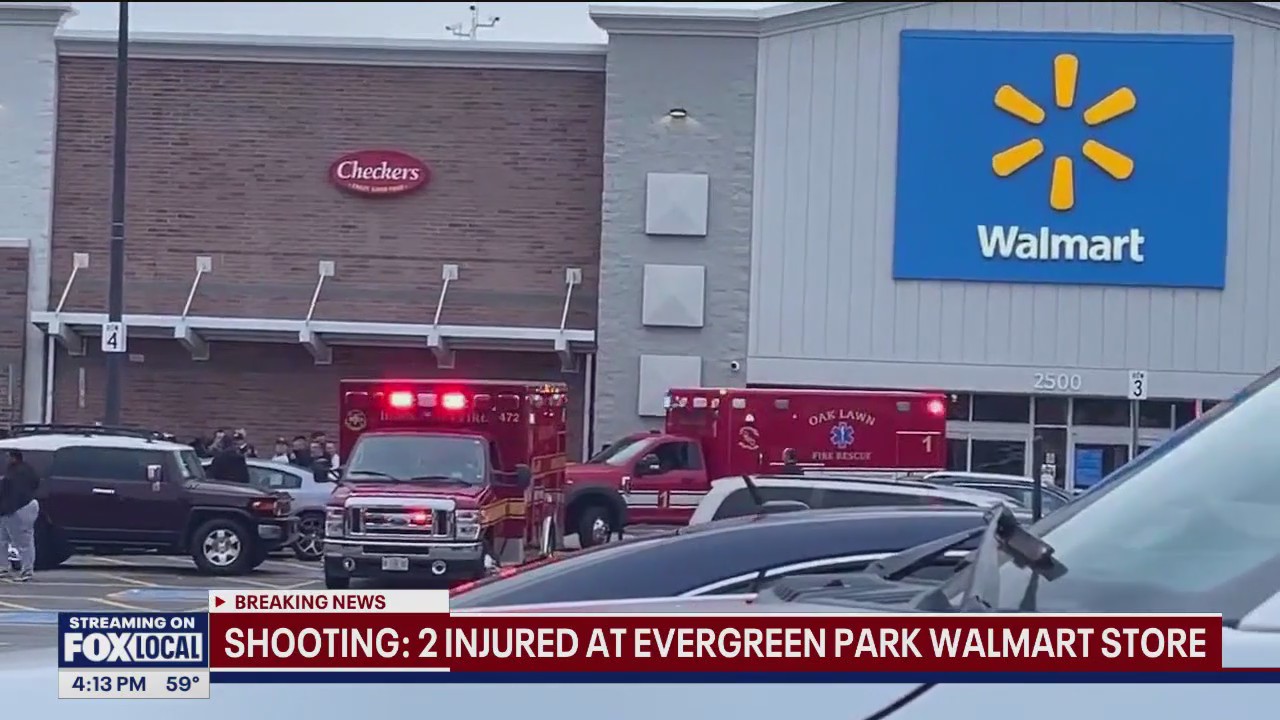 2 people shot at Evergreen Park Walmart; suspect in custody