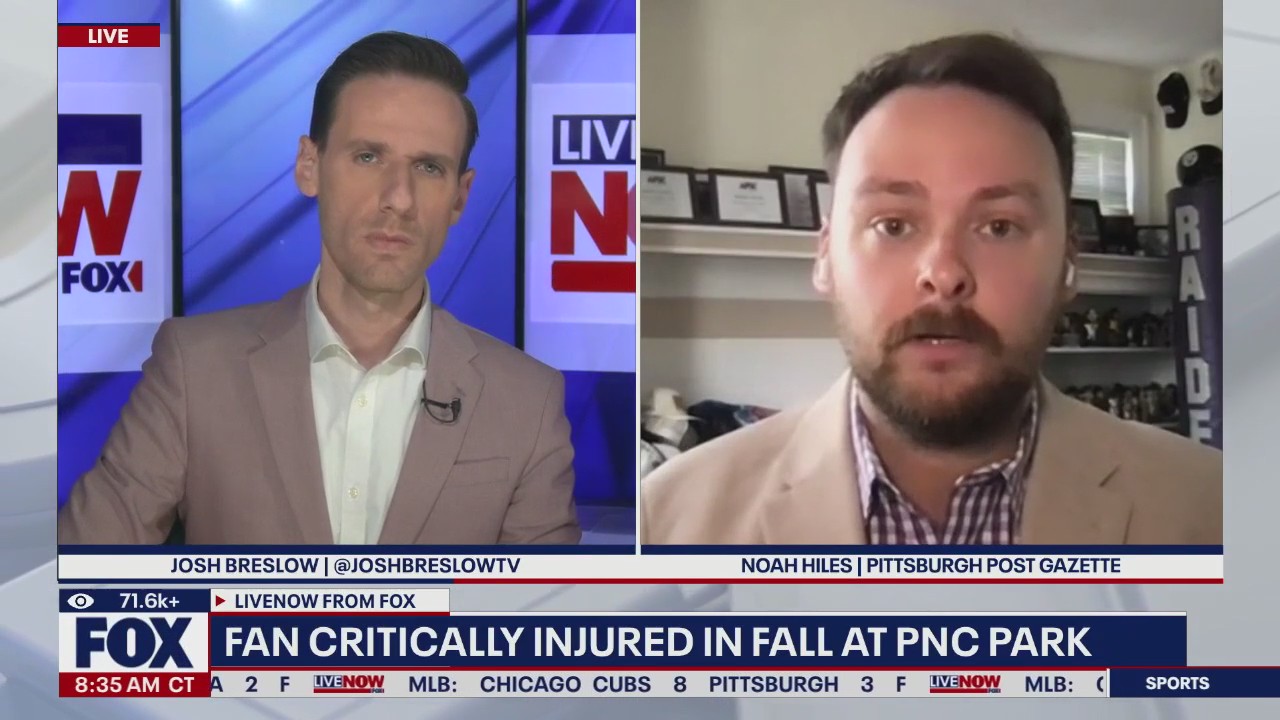 Fan critically hurt after falling off wall at PNC Park