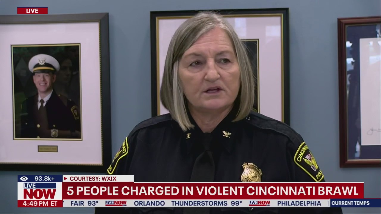 Violent brawl in Cincinnati: 5 people charged