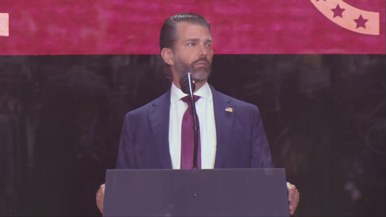 Donald Trump Jr speech at Charlie Kirk funeral | Full