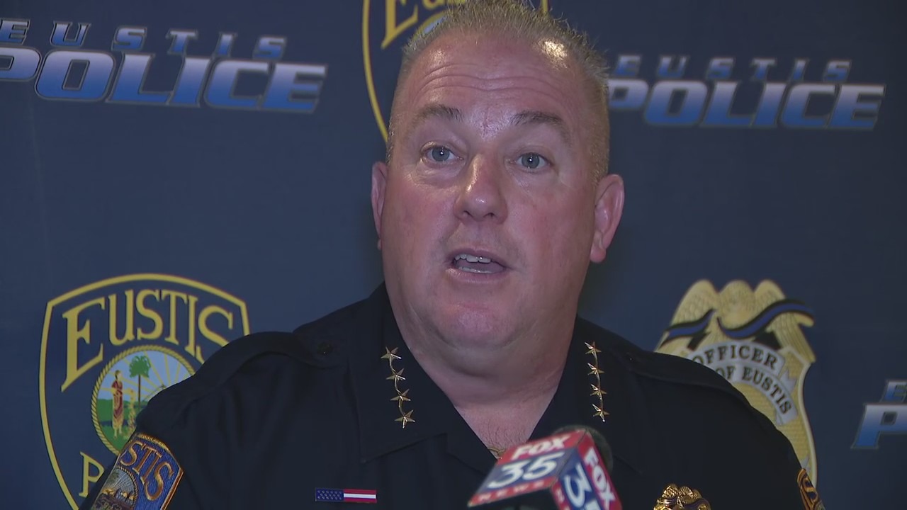 Eustis Police Chief on arrest of babysitter after child left outside in car seat | Full press conference