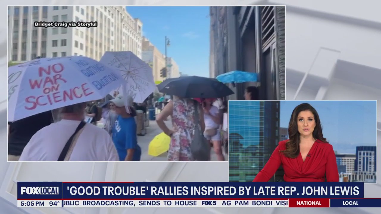 'Good Trouble' rallies honoring life of late Rep. John Lewis held in DC