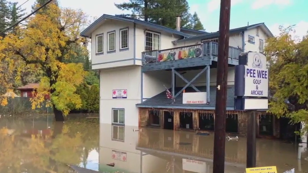 Atmospheric river storm slams Northern California