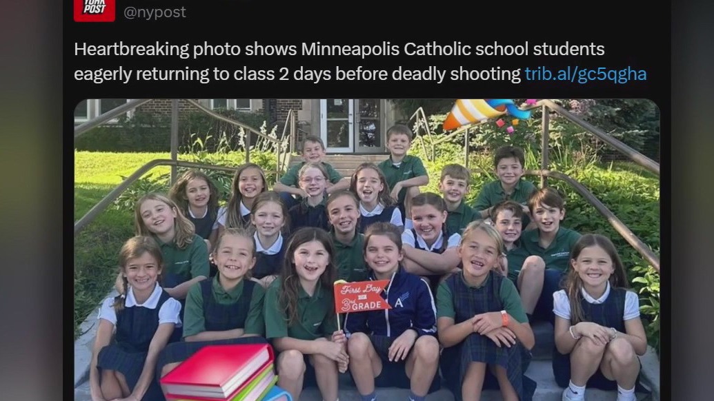 Shooting at a Catholic school kills 2 children