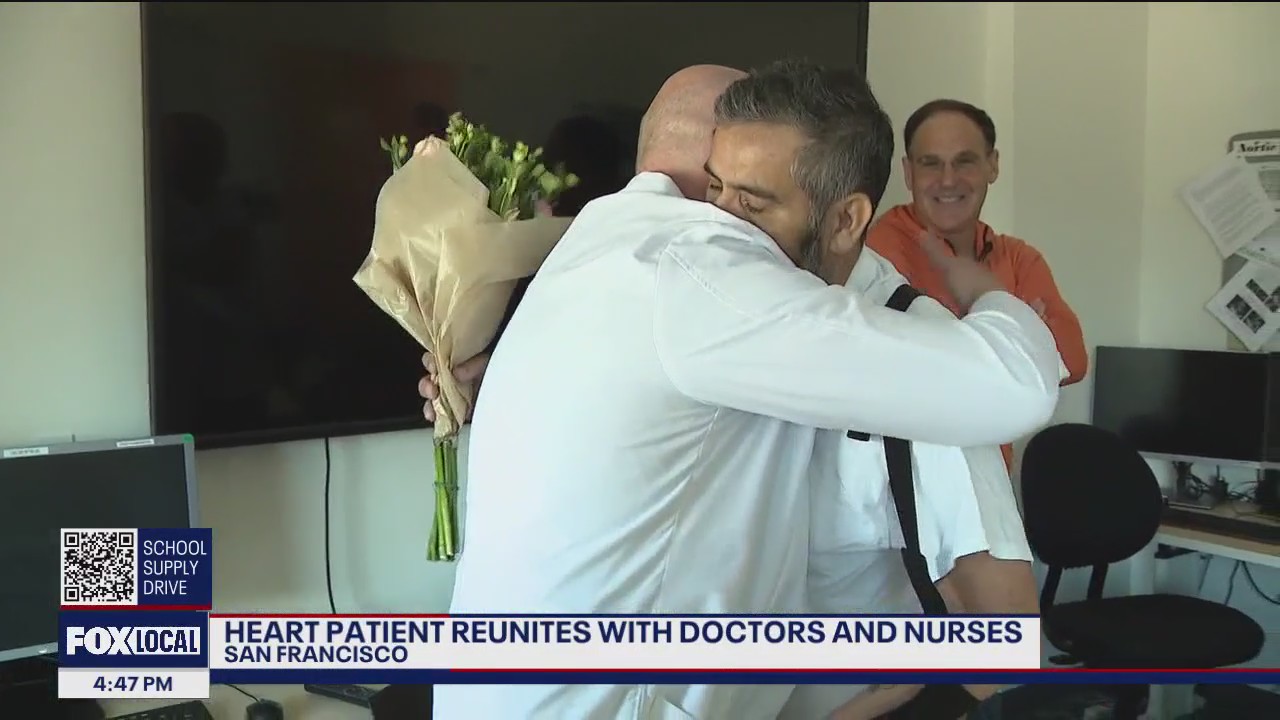 Heart patient reunited with San Jose physicians who saved his life twice