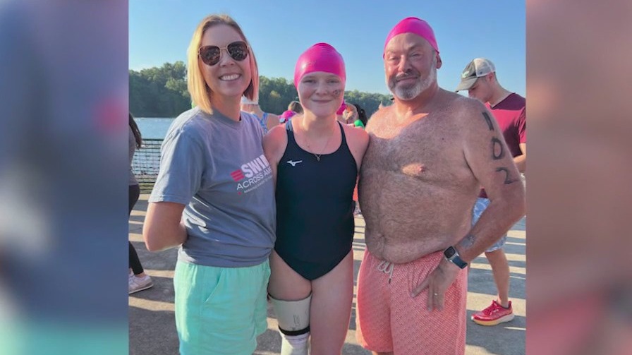 Childhood cancer survivor raises money for research