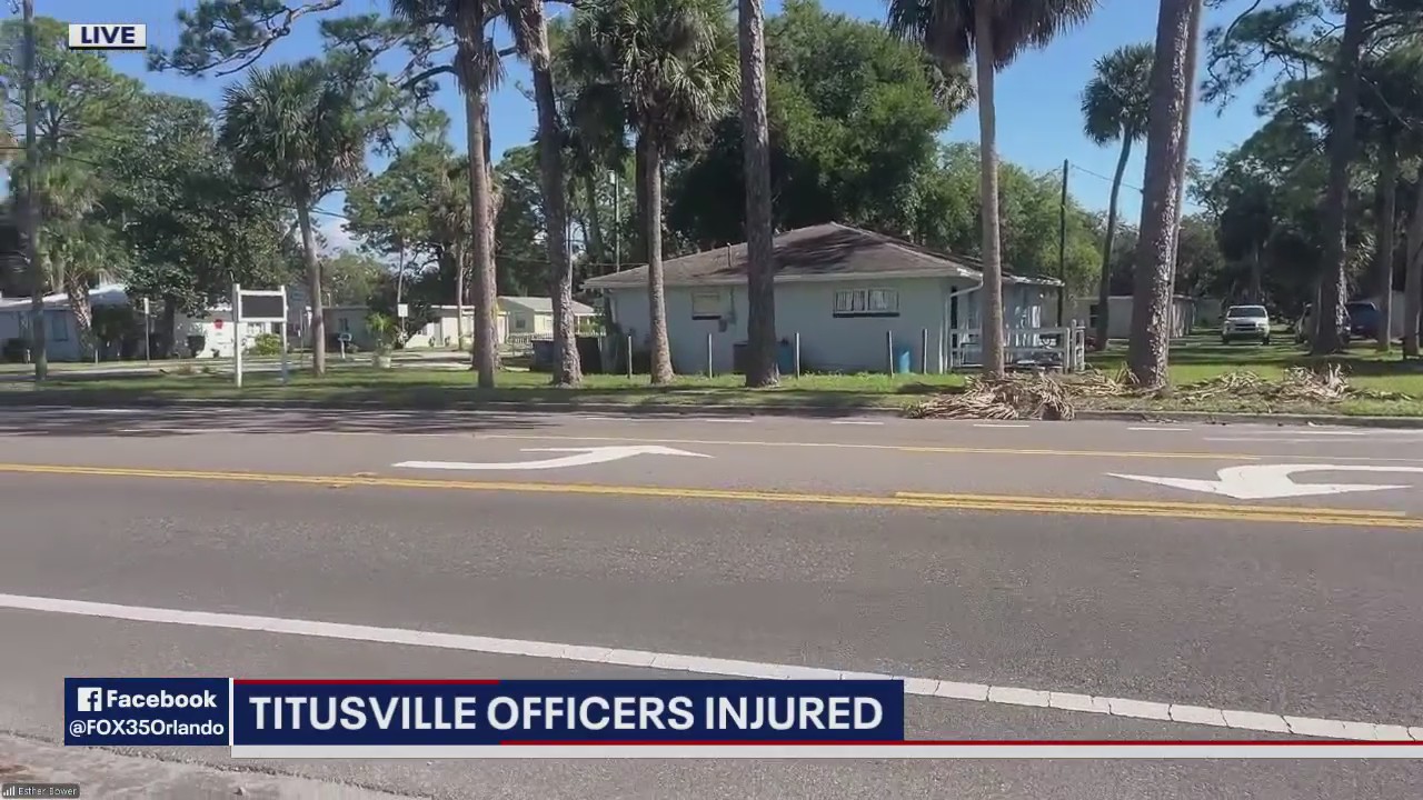 2 Titusville police officers injured in car crash