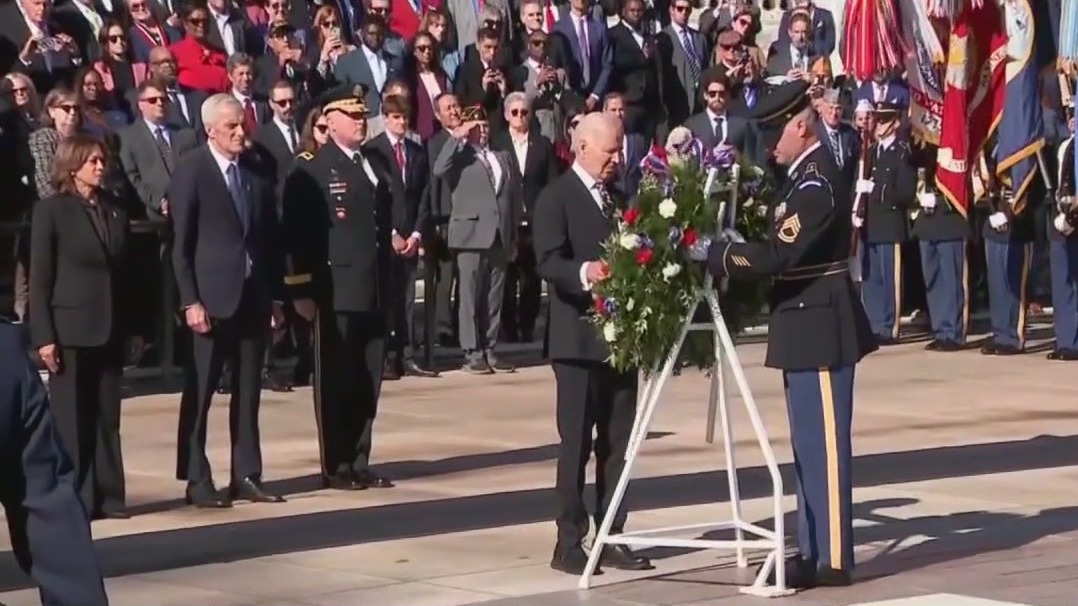 Biden, Harris mark Veterans Day