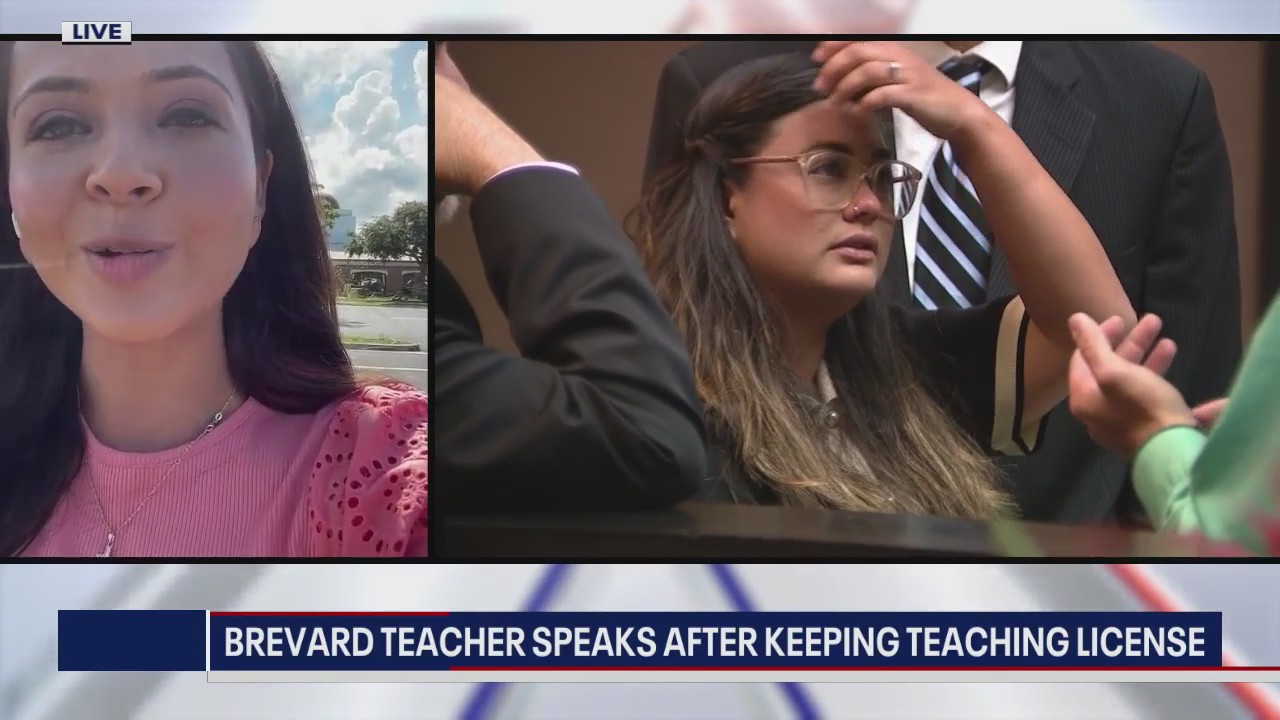 Brevard teacher speaks after keeping teaching license
