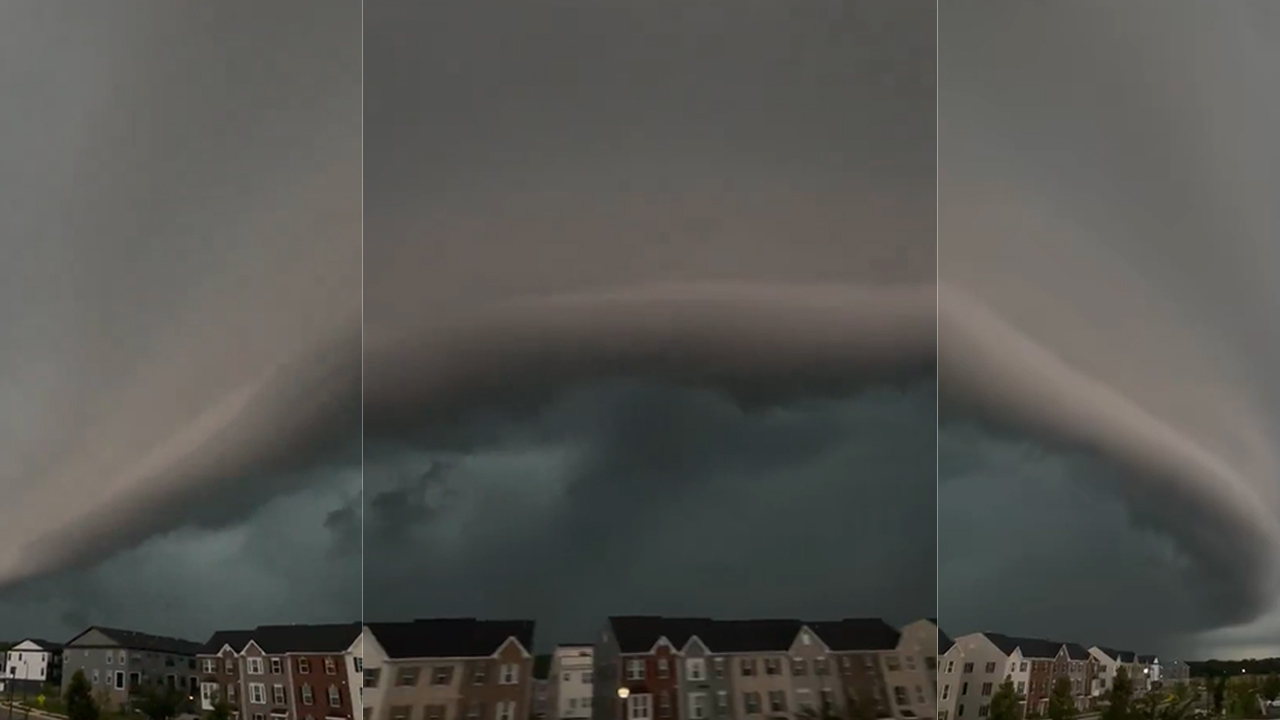 Striking cloud formation seen over Maryland