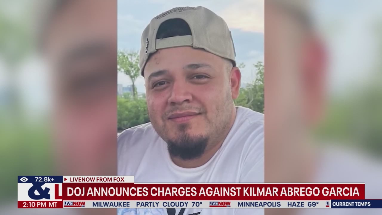 DOJ charges Kilmar Abrego Garcia with human trafficking