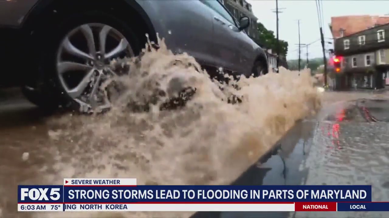 Strong storms flood parts of DMV
