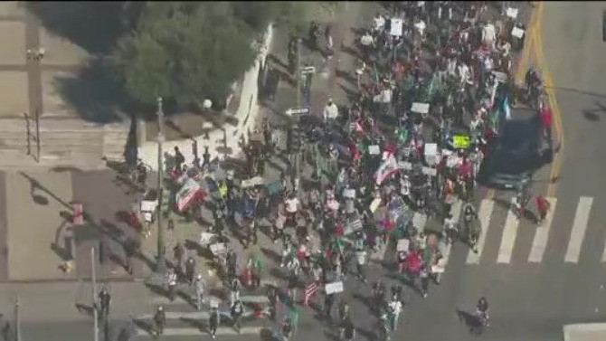ICE protests continue into 6th day in Los Angeles