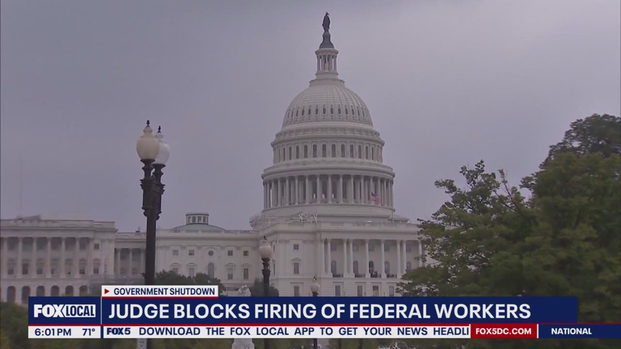 Federal judge blocks firing of federal workers