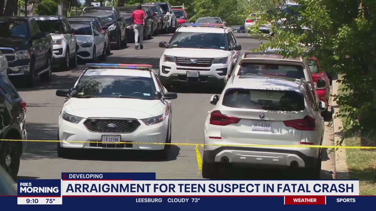 Teen suspect in double fatal DC crash to be arraigned Thursday