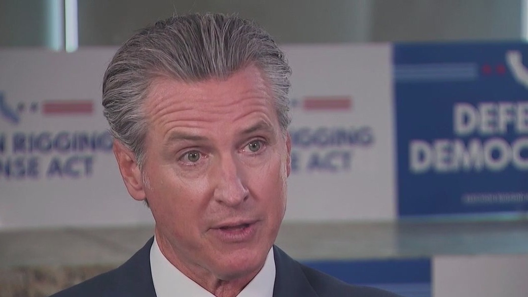 Newsom discusses reason for redistricting