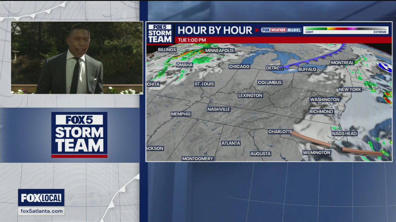 Tuesday midday forecast