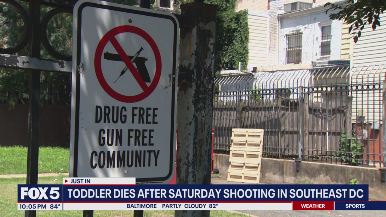 Toddler dies after being shot in Southeast DC over weekend