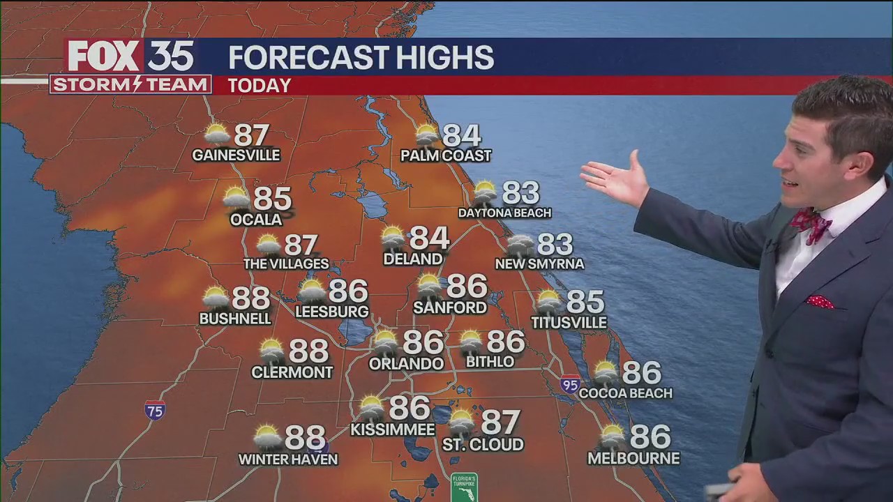 Orlando AM Weather Forecast: September 13, 2025