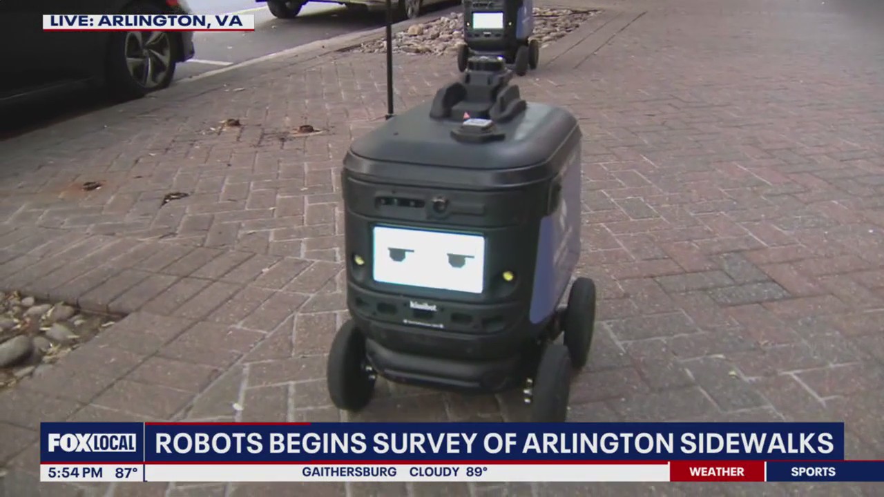 Mini robots are making their way to Arlington sidewalks
