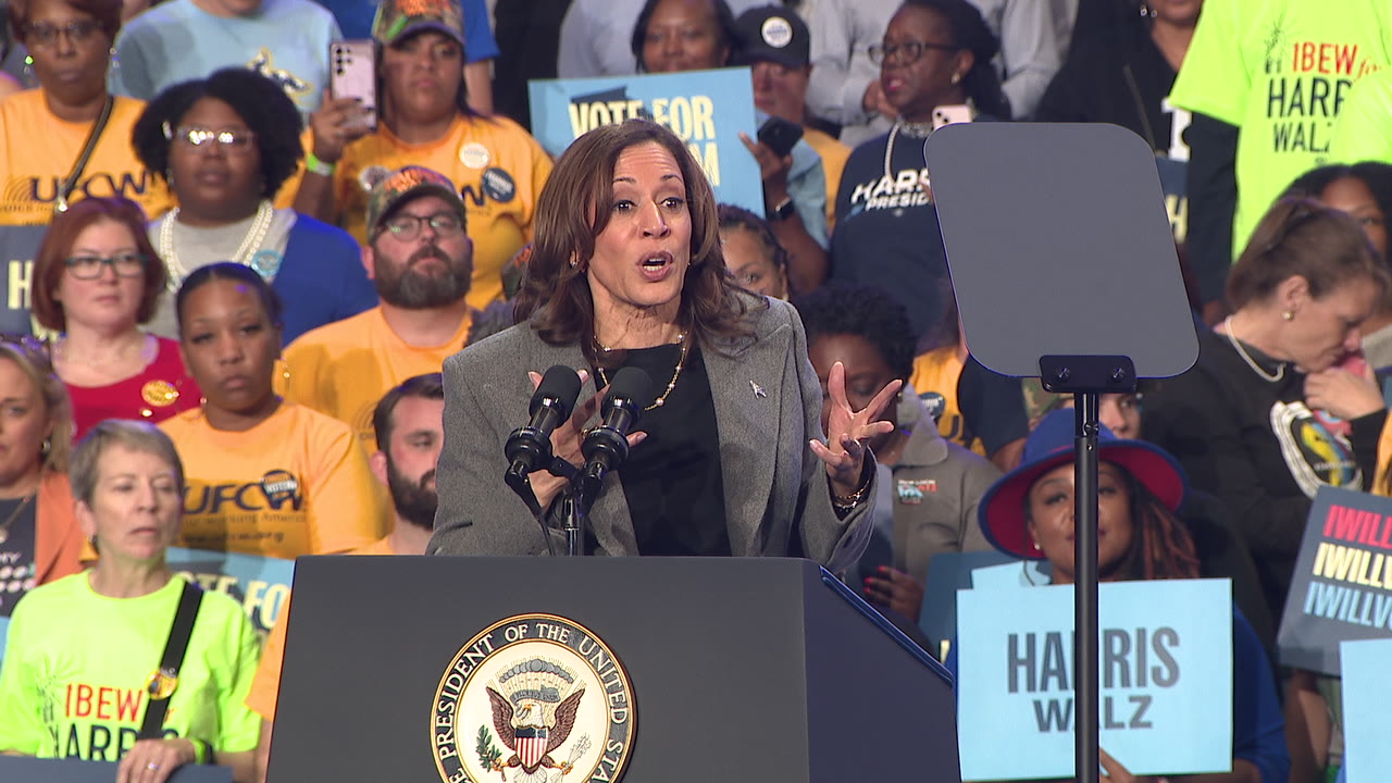 Harris mentions Nicole Thurman at Atlanta rally