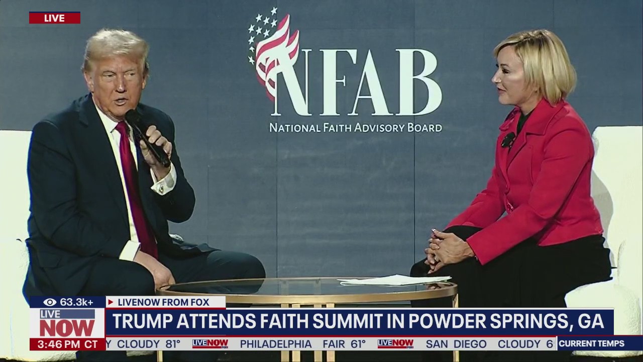 Trump attends faith summit in Georgia
