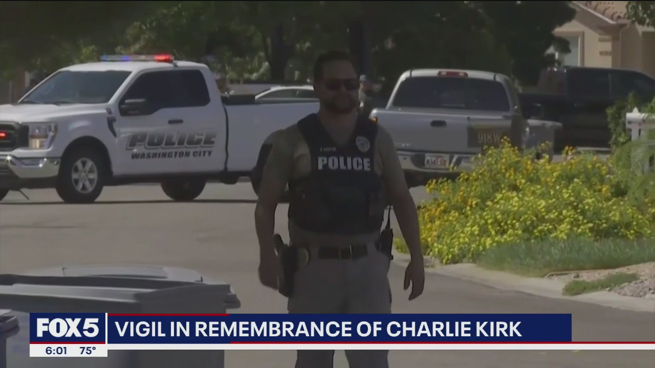 Vigil held in remembrance of Charlie Kirk