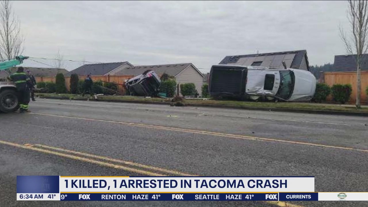 1 killed, 1 arrested in Tacoma, WA crash