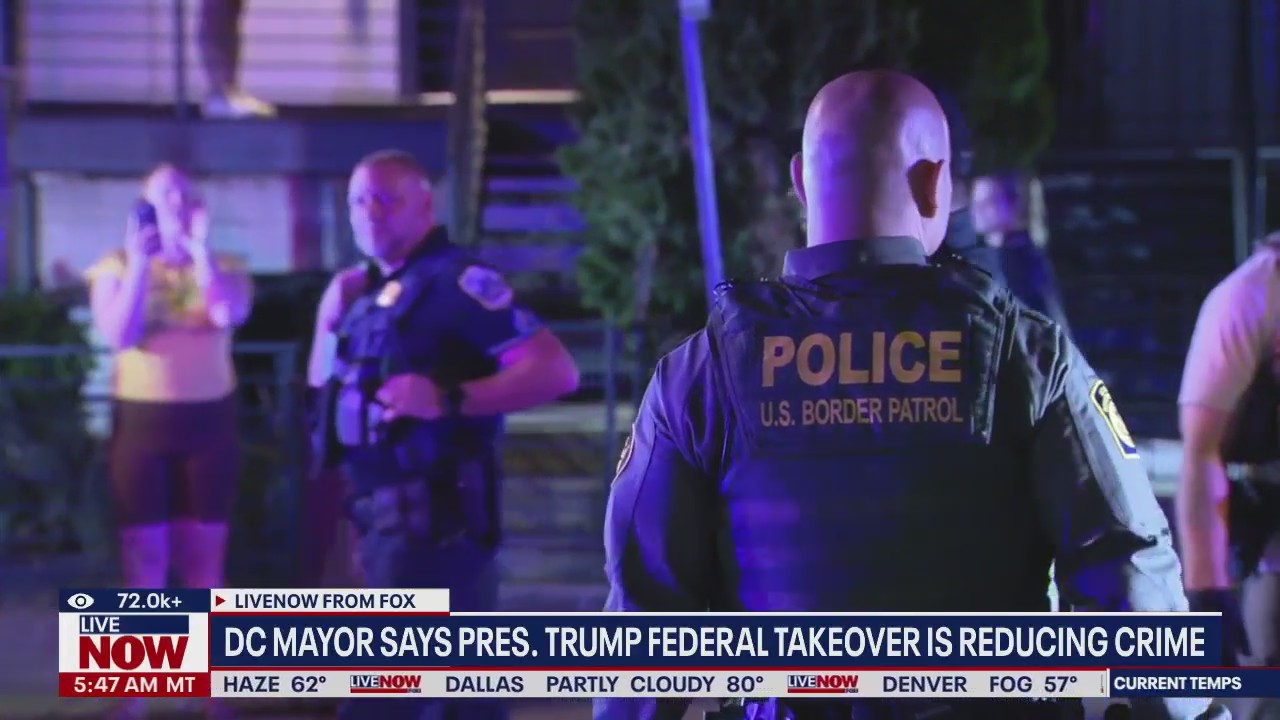 DC mayor says violent crime is down 45%