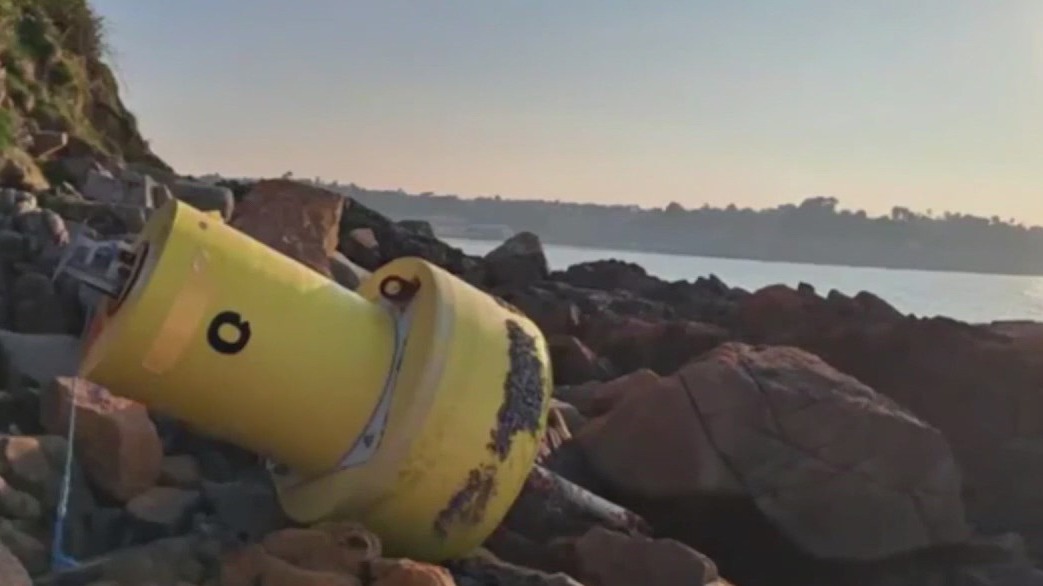 Lost Florida buoy found in France