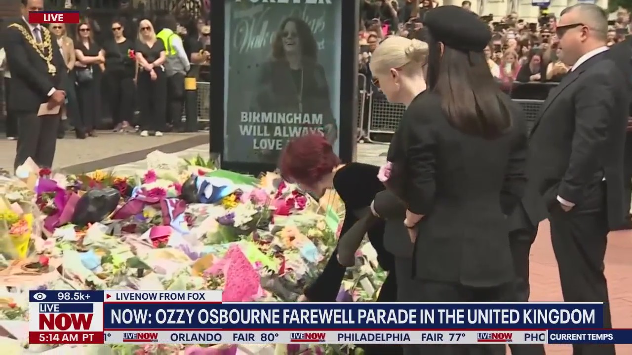 Osbourne family attends farewell parade