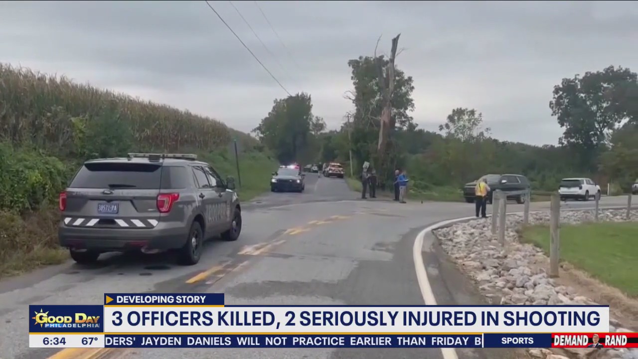 Pennsylvania shooting: 3 officers killed, 2 hurt while serving warrant in York County