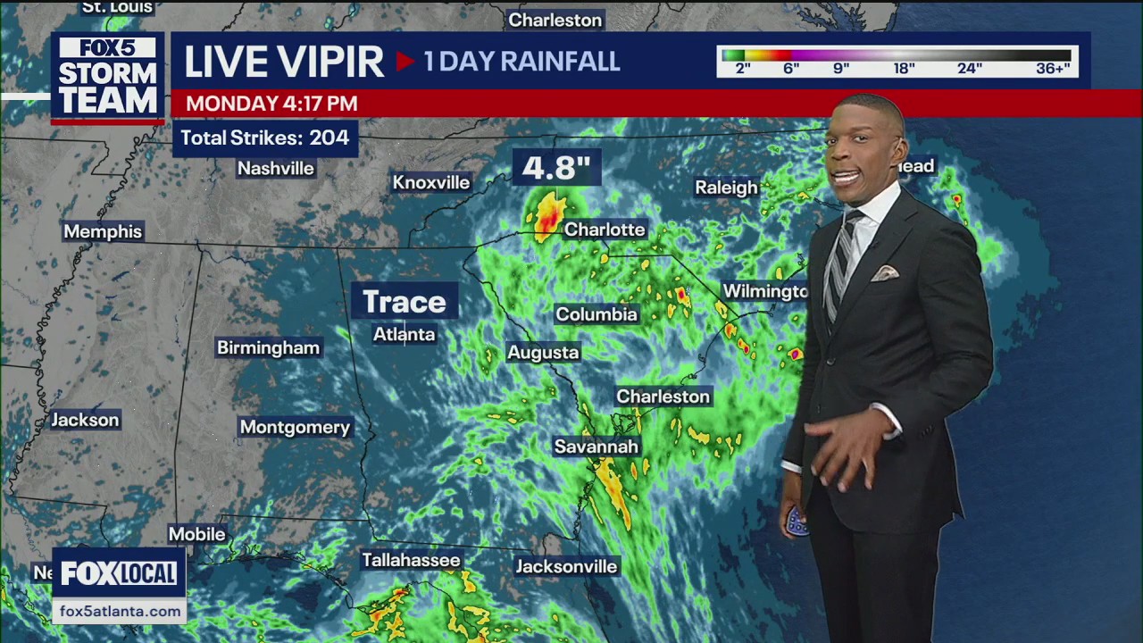 Monday afternoon weather forecast